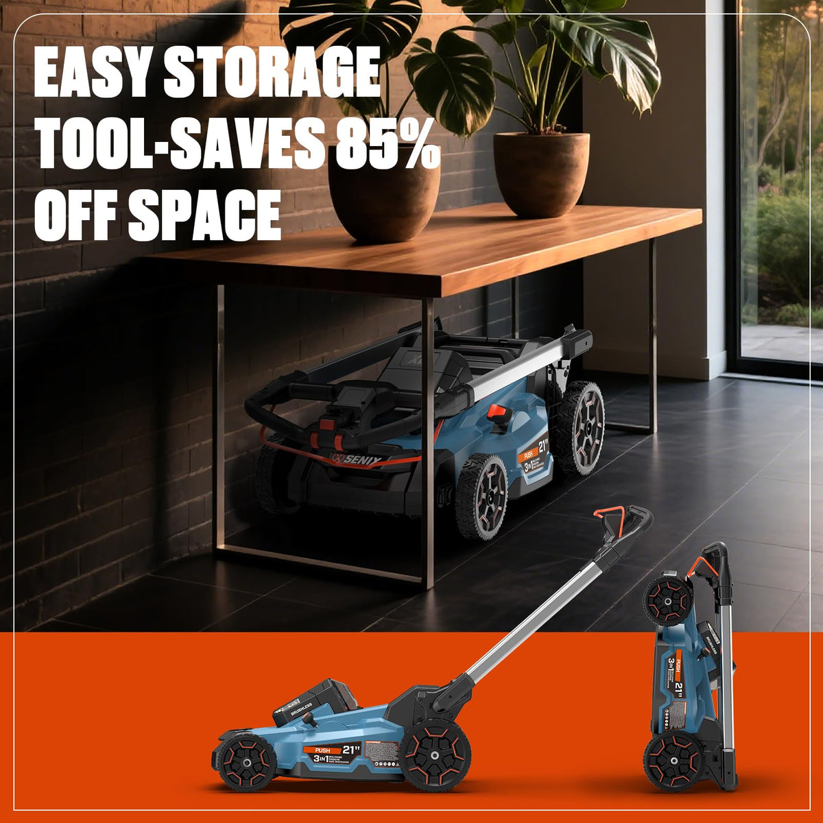60 Volt Max 21-Inch Cordless Push Lawn Mower H399