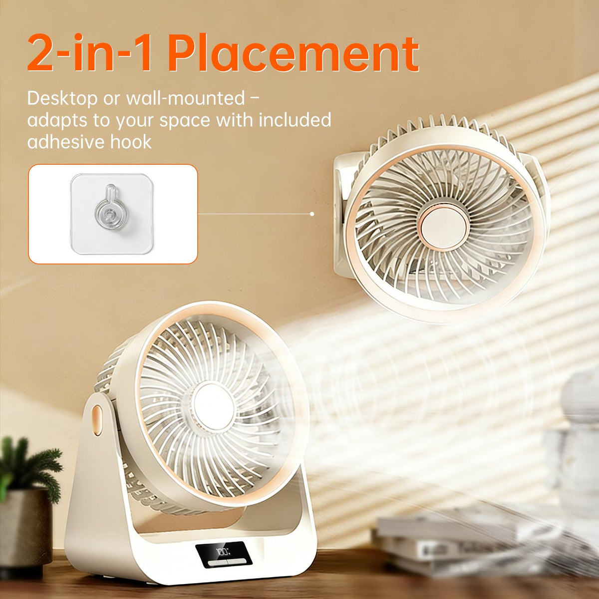 6.5 Inch 5-Speed Portable Desk Fan S17147