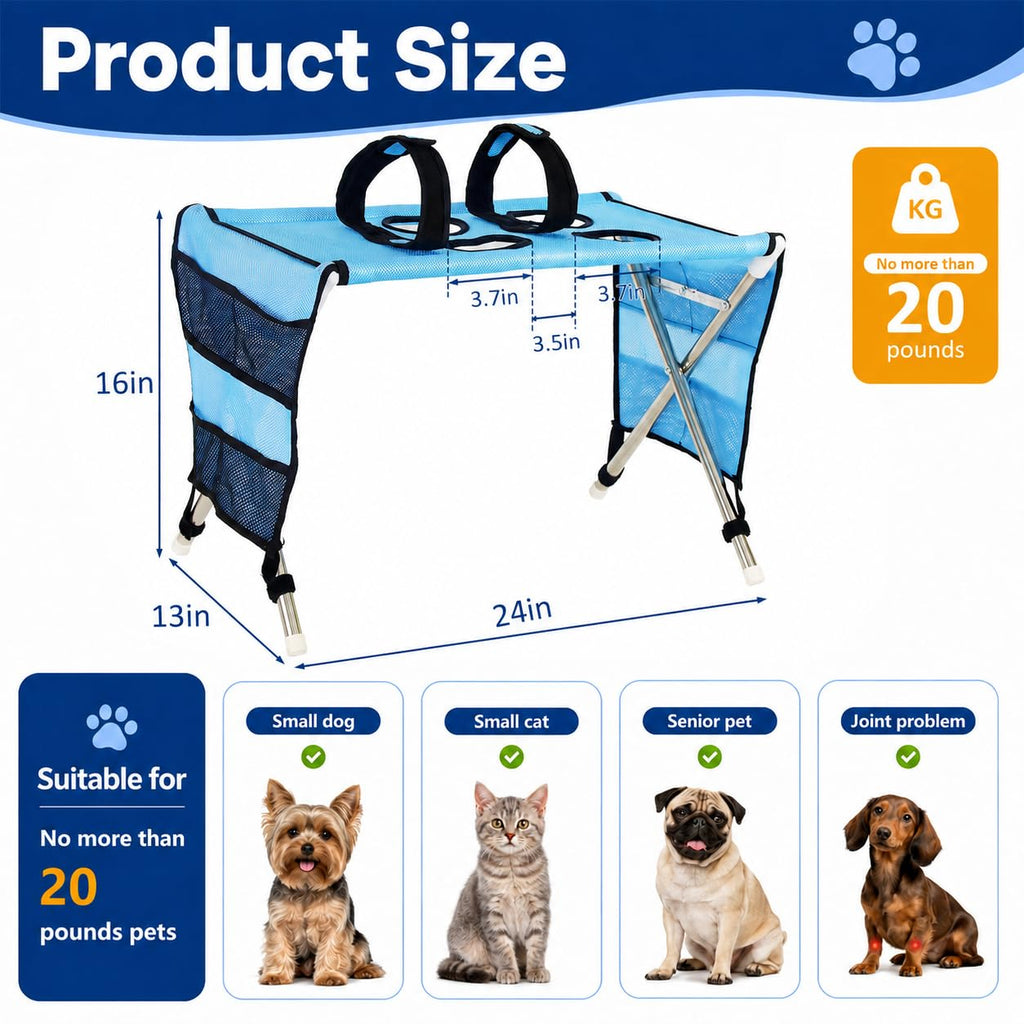 Pet Grooming Hammock with Stand M909233