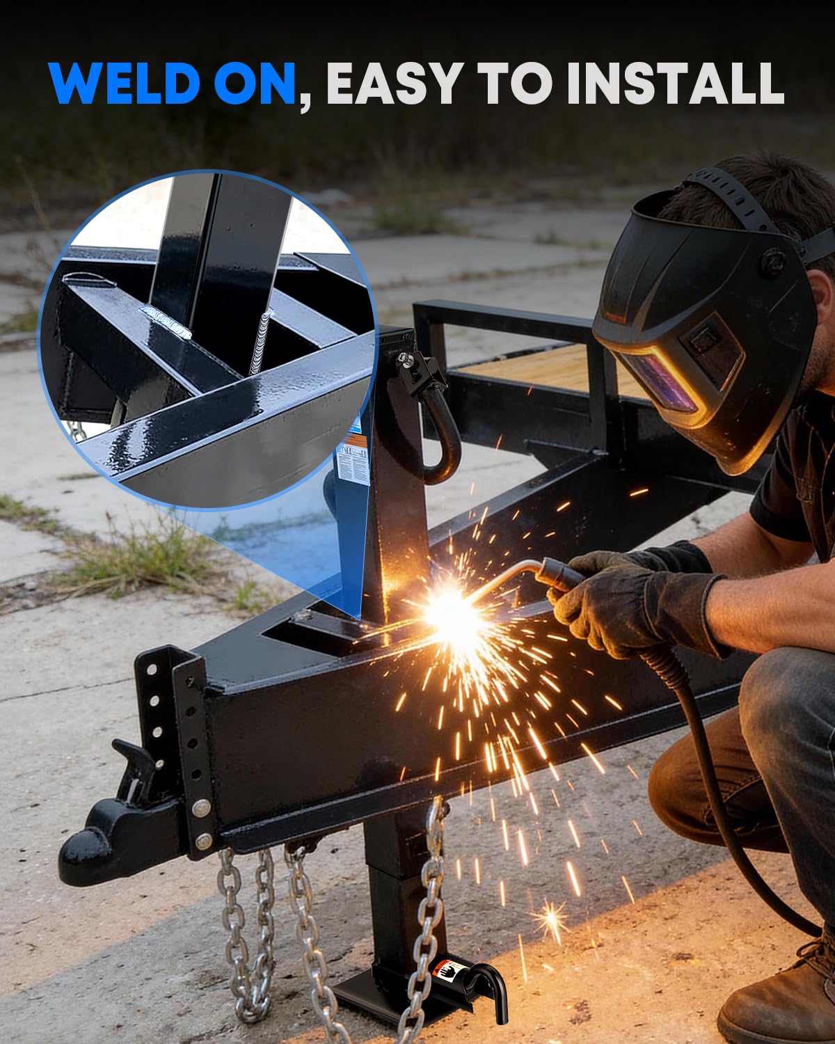 12000 lbs Heavy Duty Trailer Jack J434