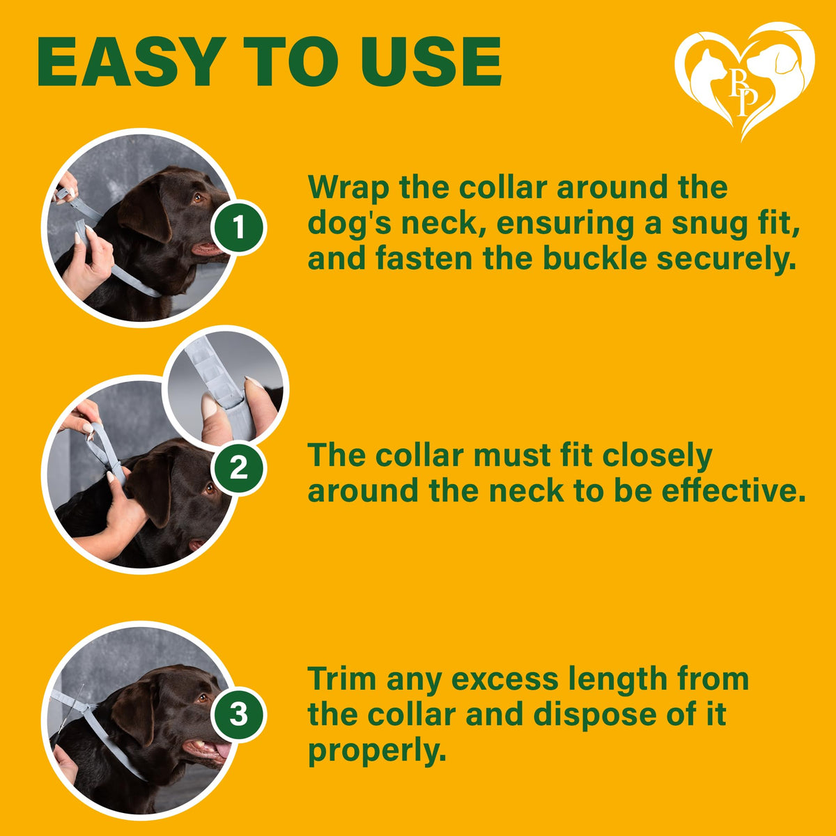 Natural Flea & Tick Collar for Dogs Z51378