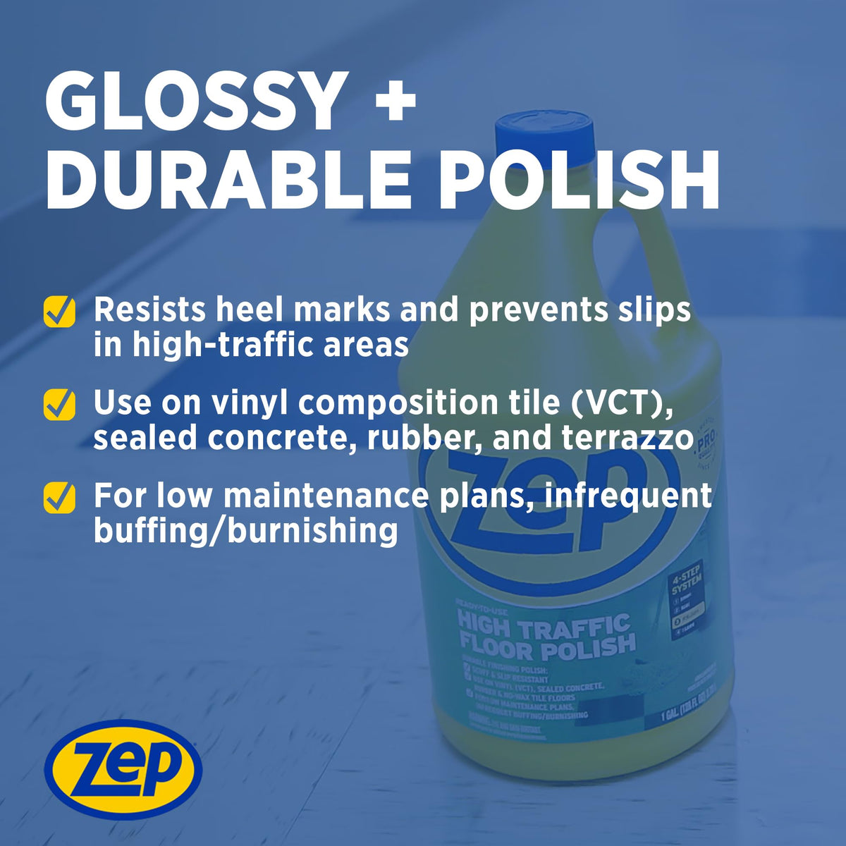 1 Gallon Floor Polish Case of 2 V932