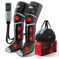 Black Leg Compression Massager with Heated Knee B194