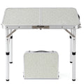 Adjustable Height Small Folding Camp Table Z3459