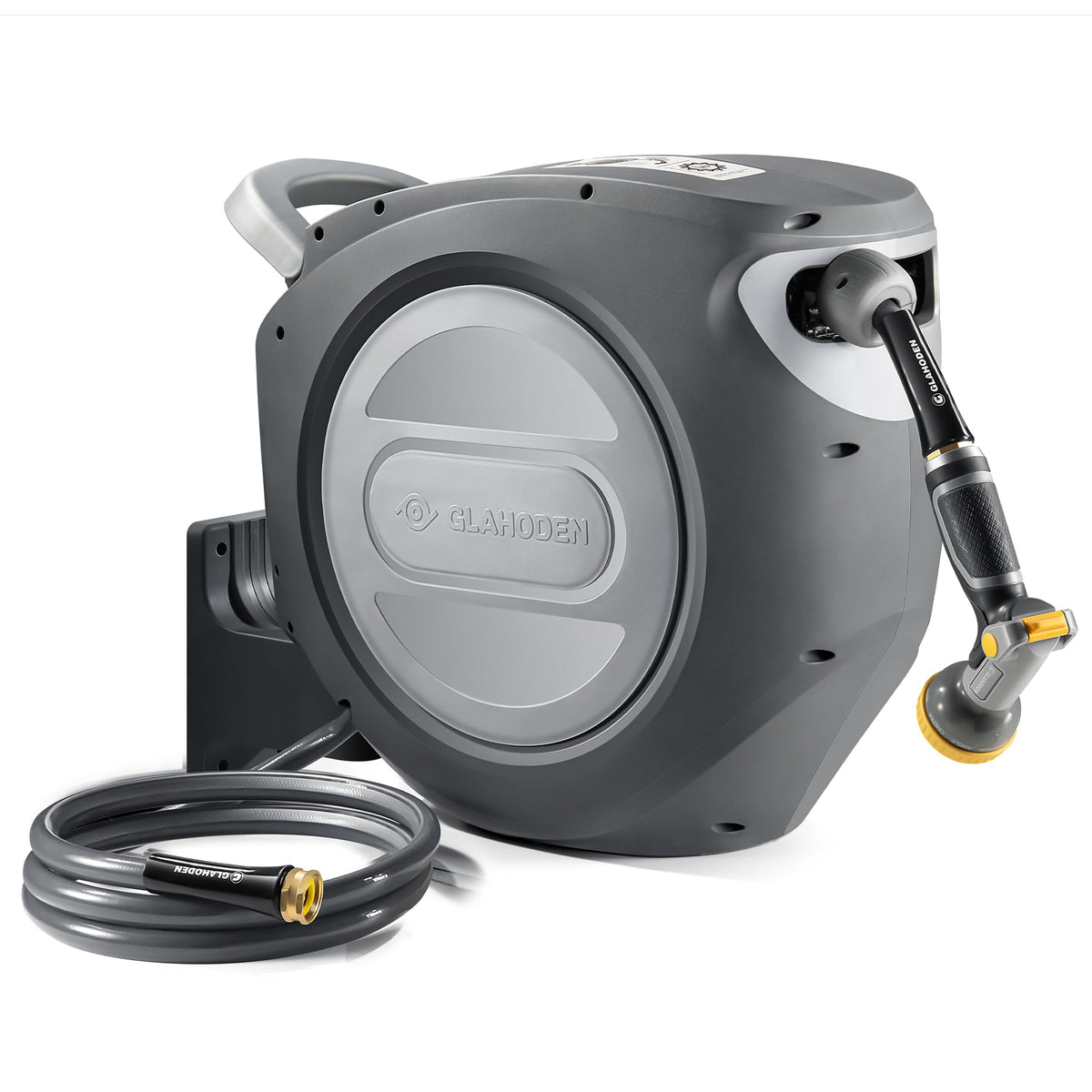 Retractable Garden Hose Reel 1/2 in x 100 ft Heavy Duty Wall Mount Y506