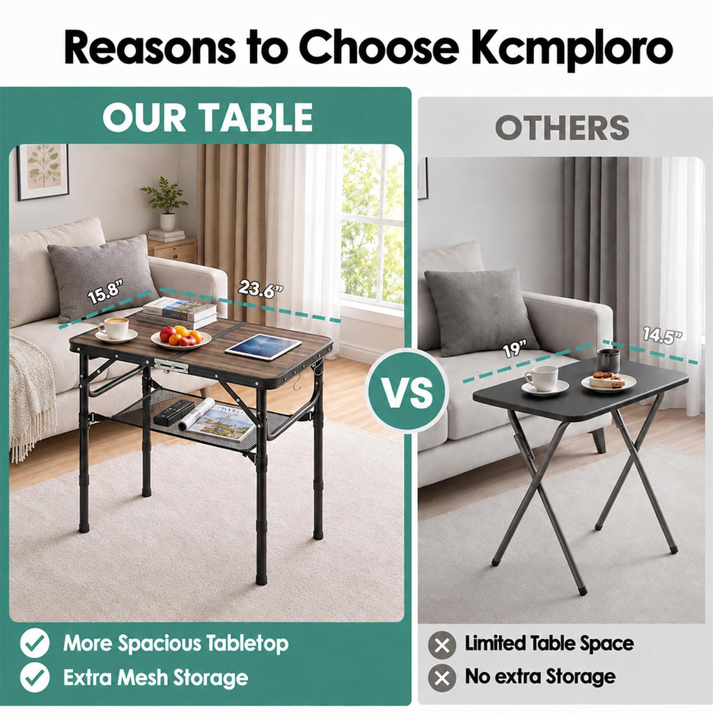 Folding Adjustable Height TV Tray Table M207933
