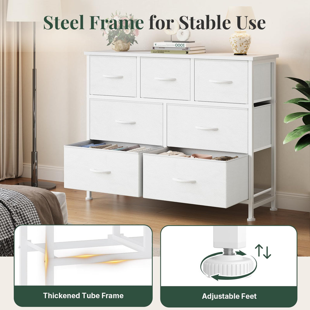 Fabric 7 Drawer Dresser I7694