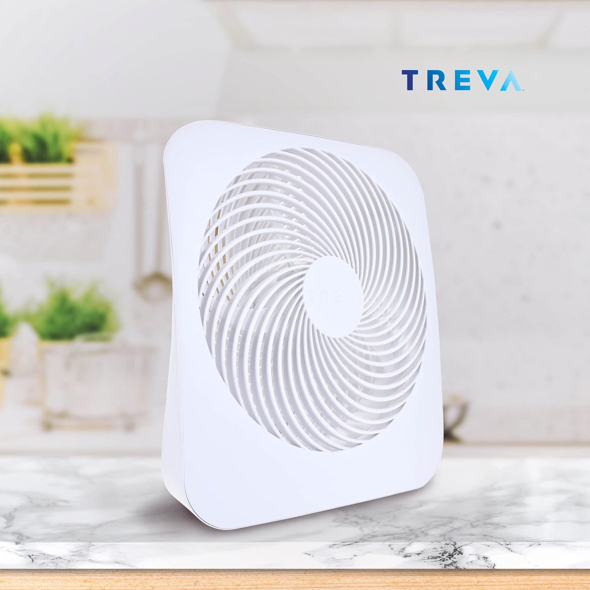 10 in Portable 2-Speed Desk Fan White I9121