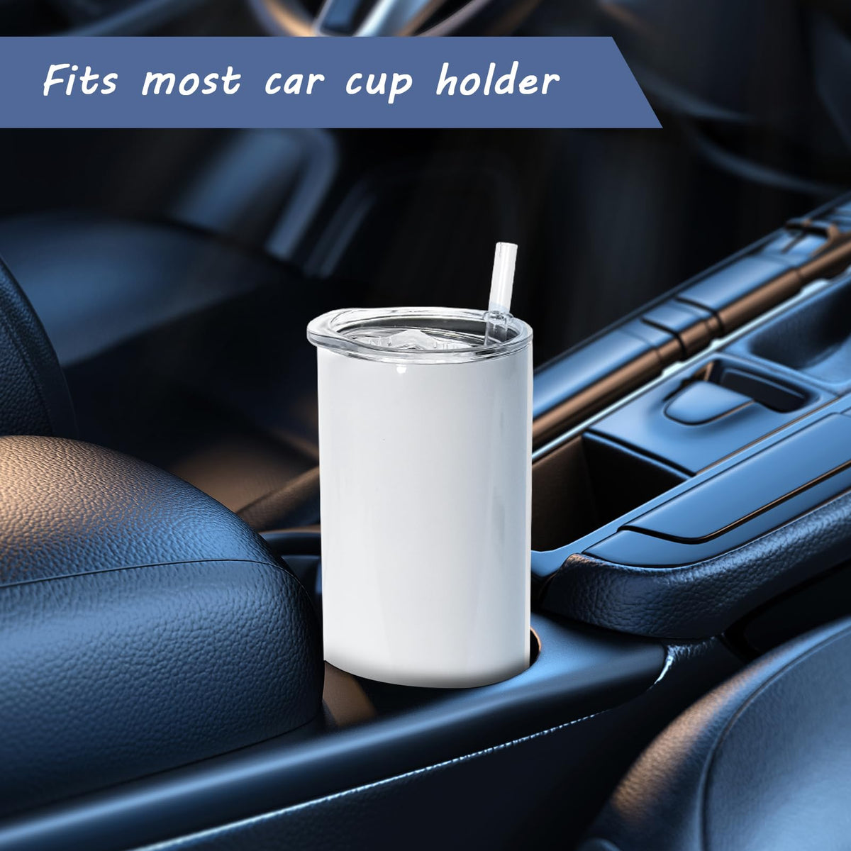 10 Pack 20 OZ Stainless Steel Insulated Tumblers with Straw U6325