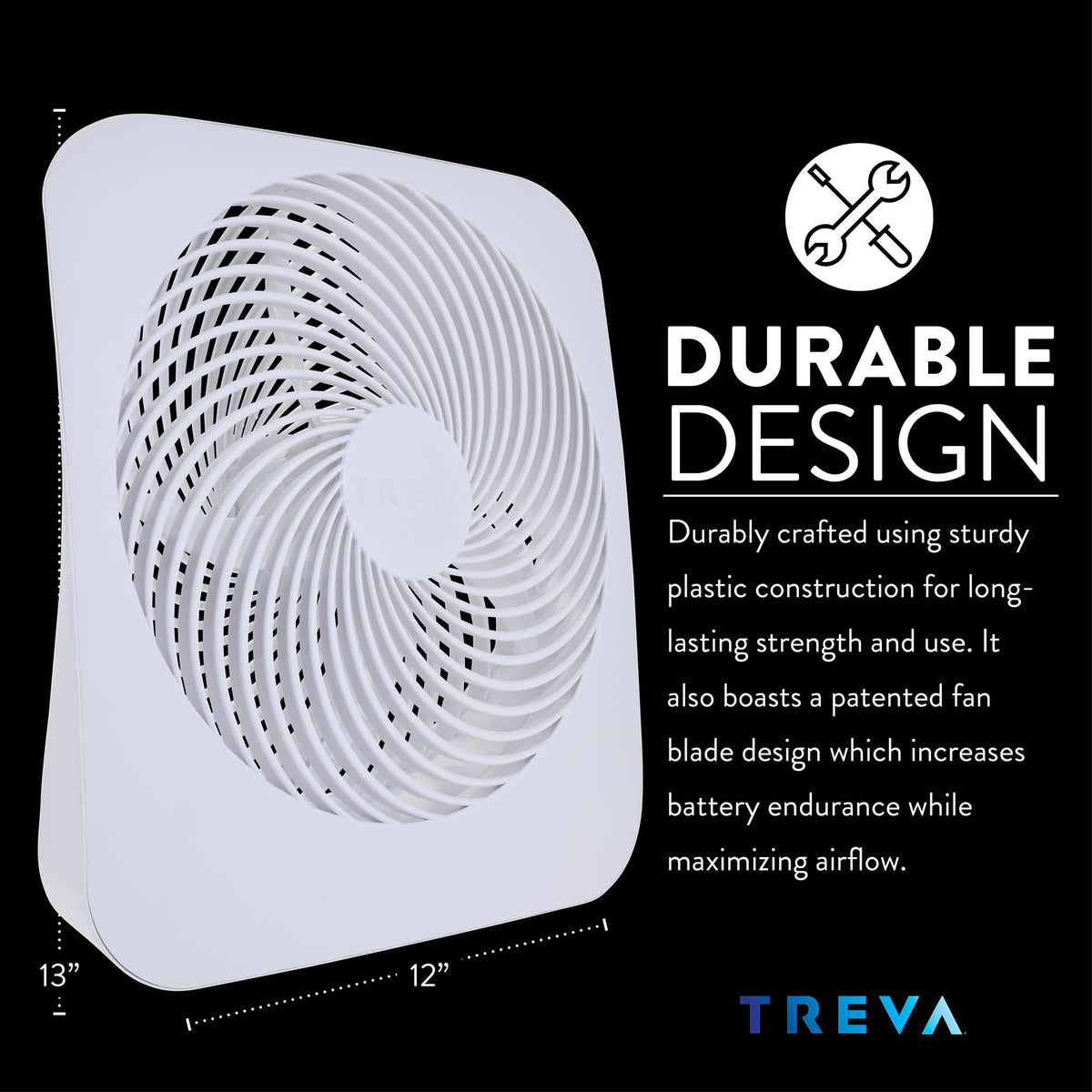 10 in Portable 2-Speed Desk Fan White I9121