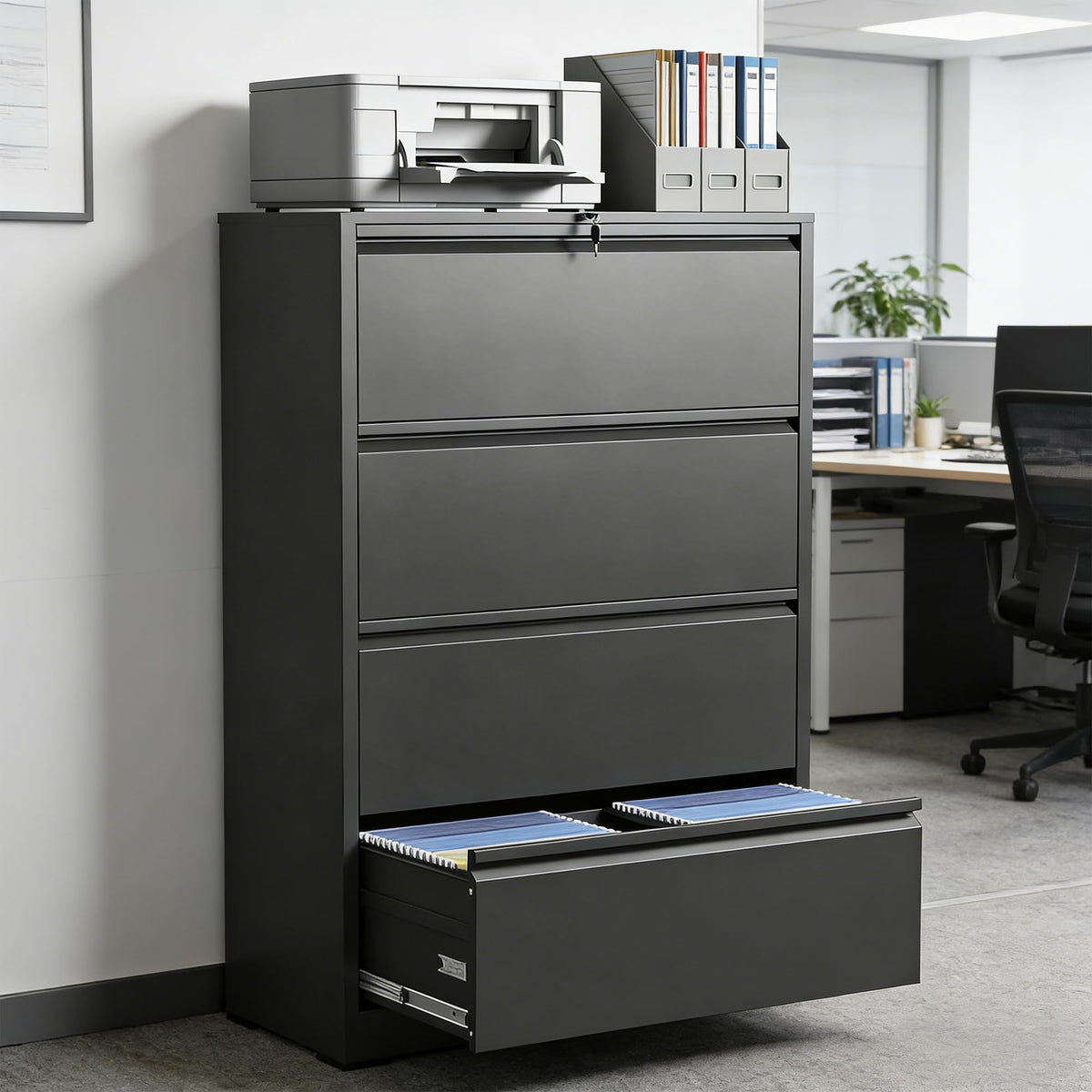 4 Drawer Steel File Cabinet with Lock A25157