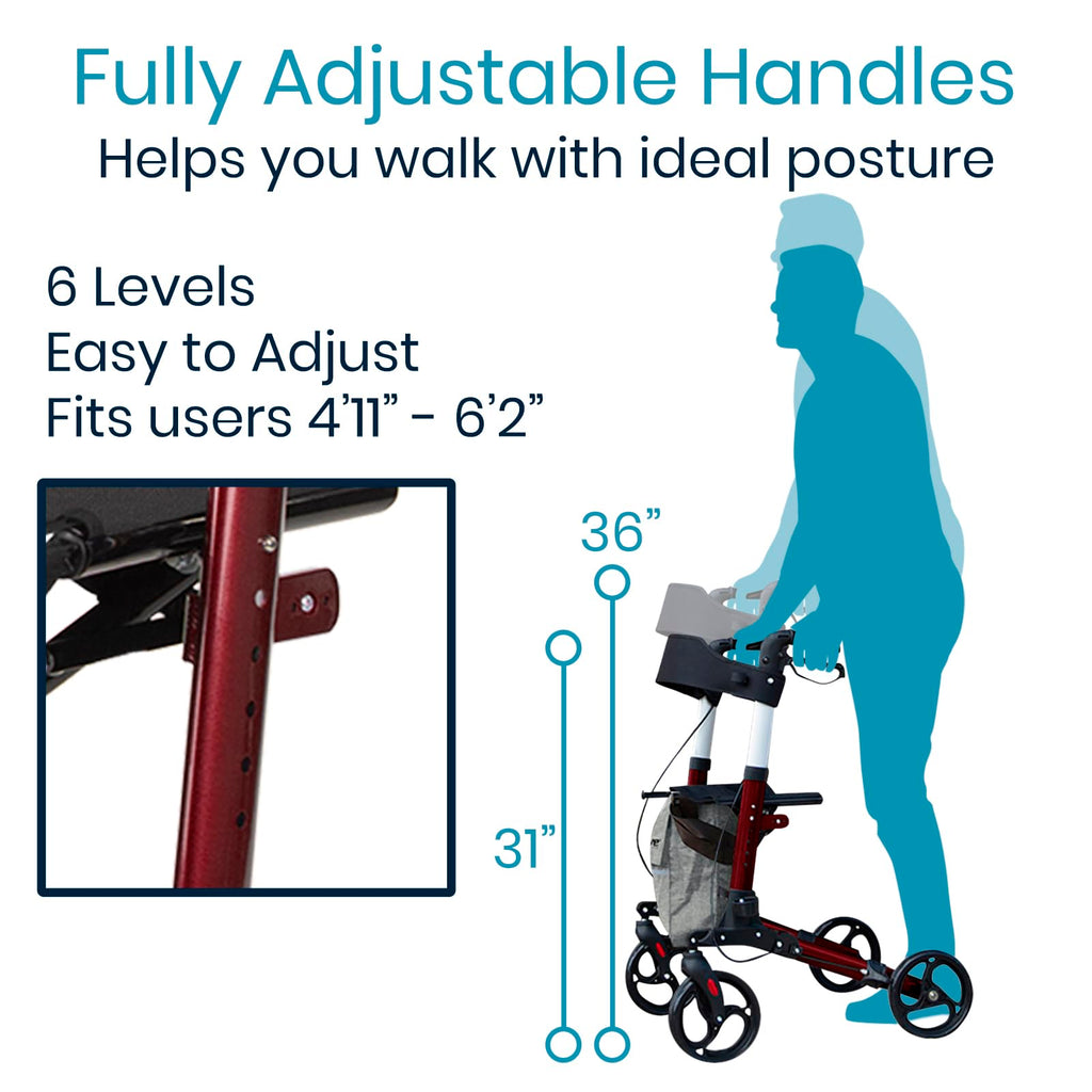 Folding 4 Wheel Rollator Walker V44324