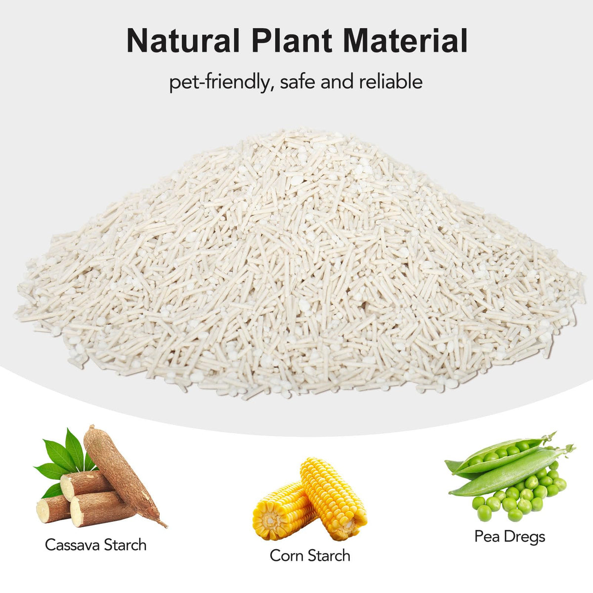 Non-Stick Ultra Clumping Tapioca Tofu Cat Litter, 9 lb X 2 Pack O993217