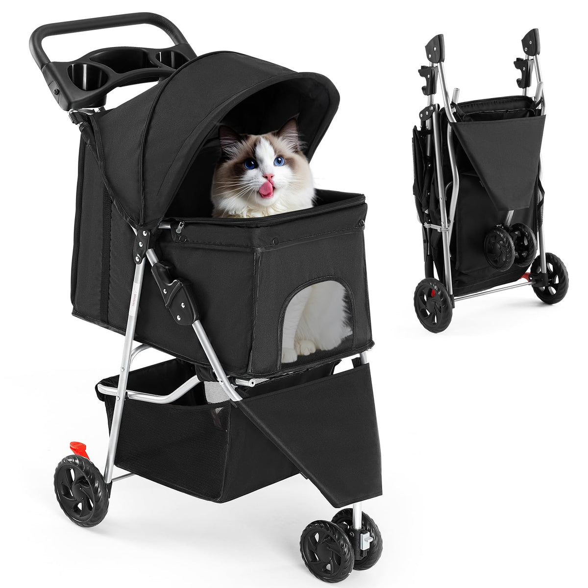 Foldable 3 Wheel Pet Stroller C8691