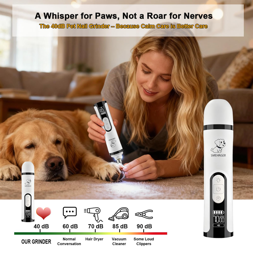 Dog Nail Grinder with LED Light B30013