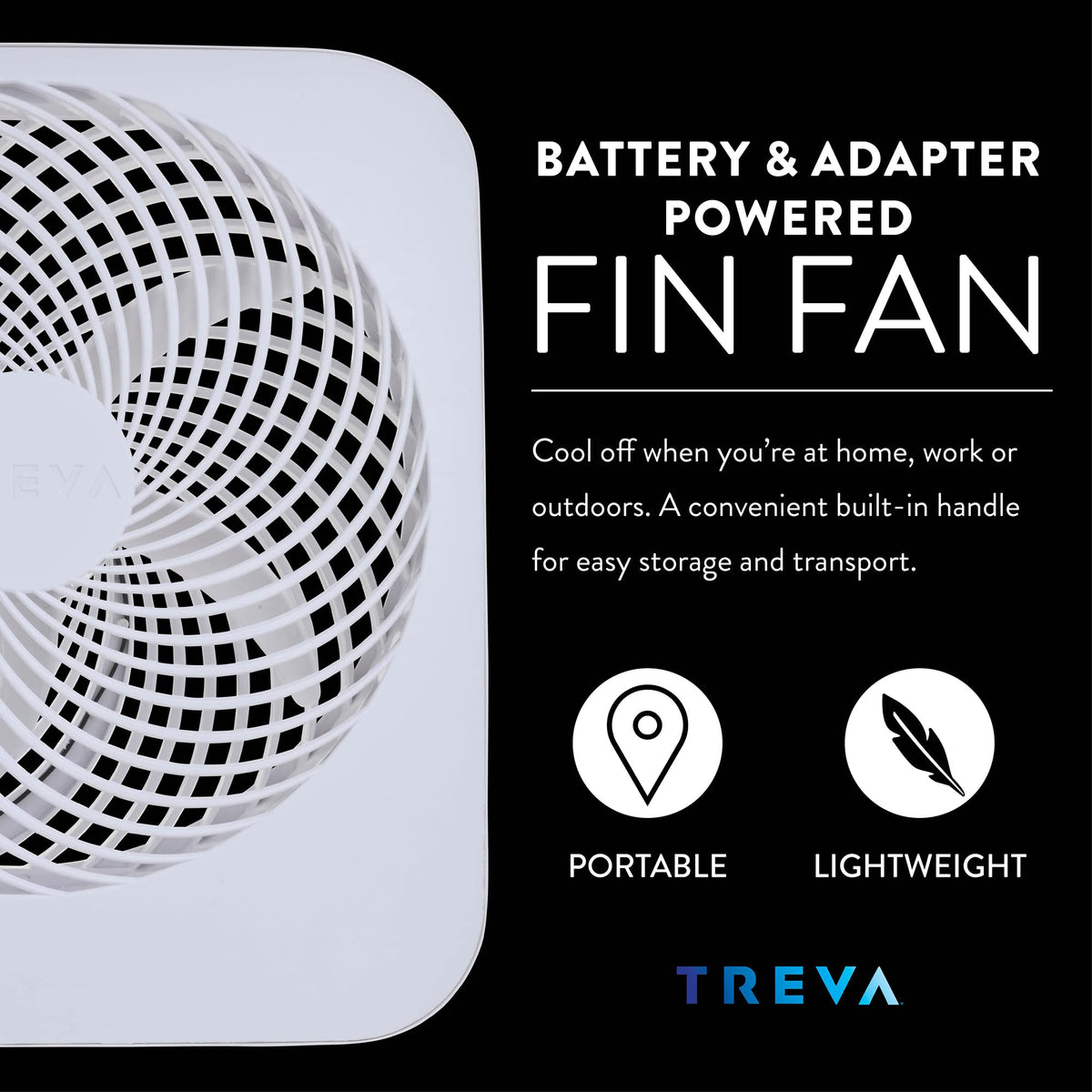 10 in Portable 2-Speed Desk Fan White I9121