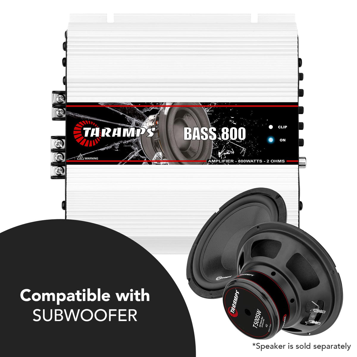 800W RMS 2 Ohms Monoblock Car Audio Amplifier L565791