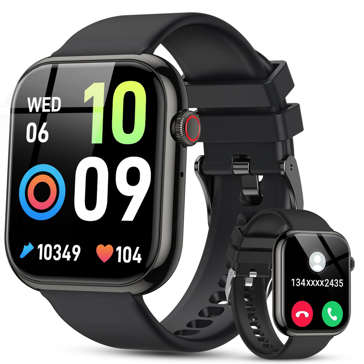 1.85" HD Touchscreen IP68 Waterproof Smart Watch W4507