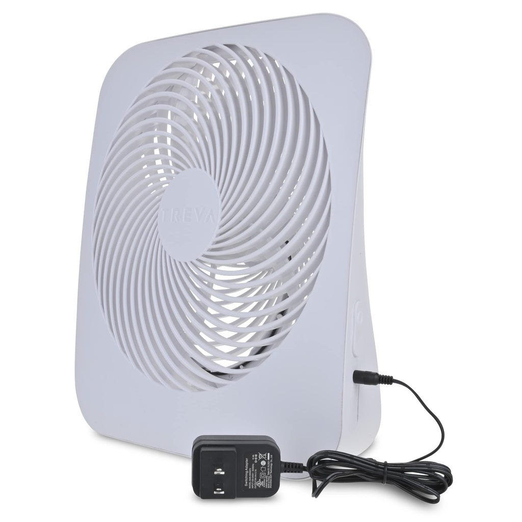 10 in Portable 2-Speed Desk Fan White I9121