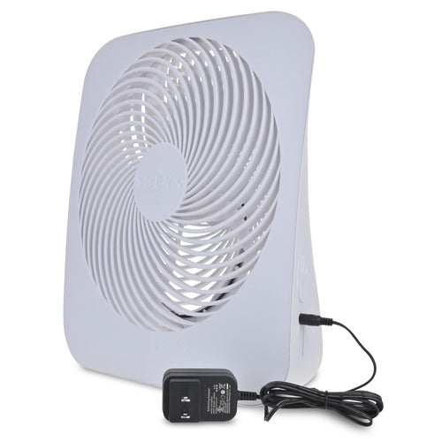 10 in Portable 2-Speed Desk Fan White I9121