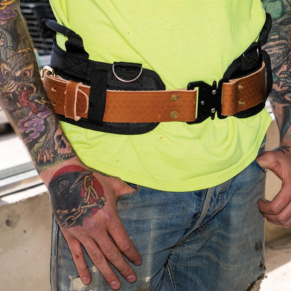 Leather Tool Belt with Quick-Release Buckle T861