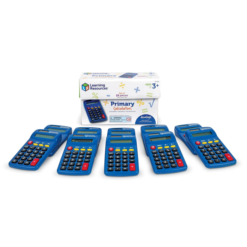 Primary Calculators Set of 10 Y31209