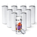 10 Pack 20 OZ Stainless Steel Insulated Tumblers with Straw U6325