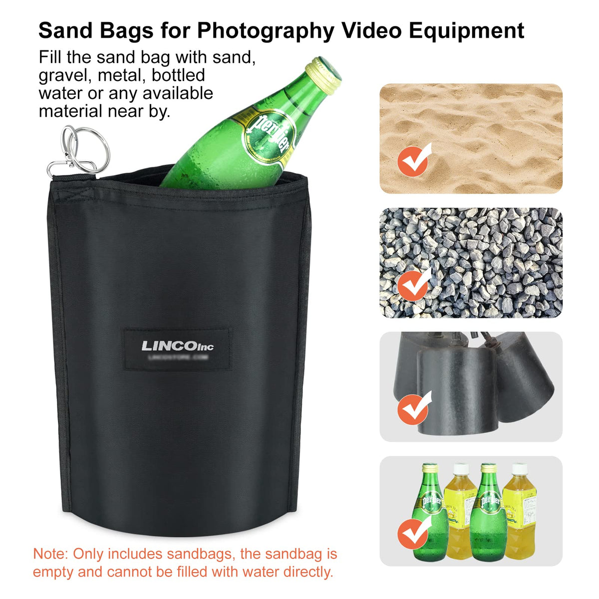 Adjustable Photography Backdrop Stand Kit with Carrying Bag C52852