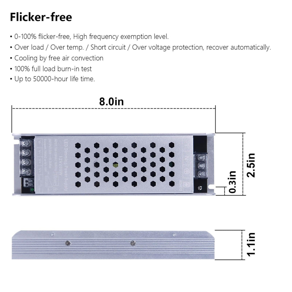 12V 200W Dimmable LED Driver C802