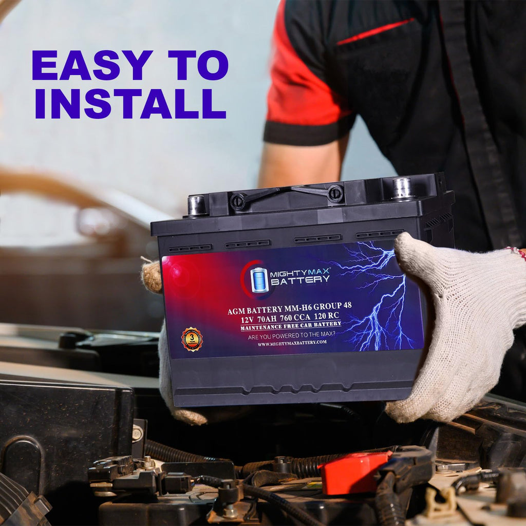 12V 70AH 760CCA Replacement Battery J1271