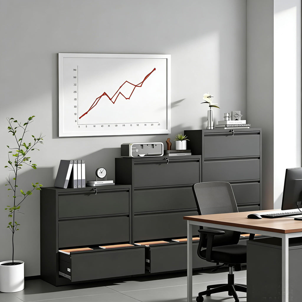 4 Drawer Steel File Cabinet with Lock A25157