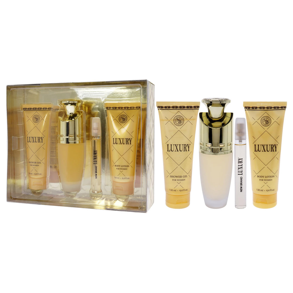 4 Pc Gift Set 3.3oz EDP Spray 4.4oz Shower Gel 4.4oz Body Lotion 0.5oz EDP Spray M913