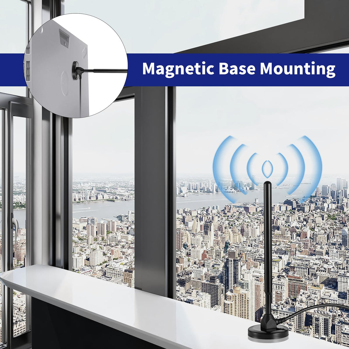Waterproof 5.8dBi Pure Copper 915MHz LoRa Gateway Antenna with 3M Cable S257