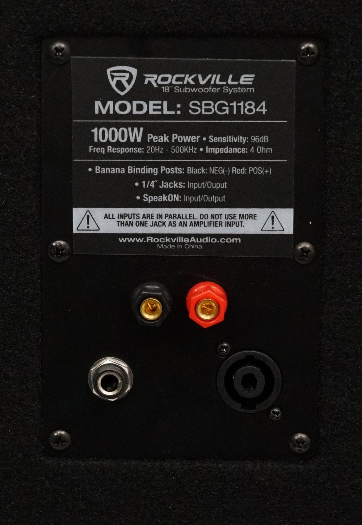 18" Passive DJ Subwoofer 4 Ohm MDF N33175