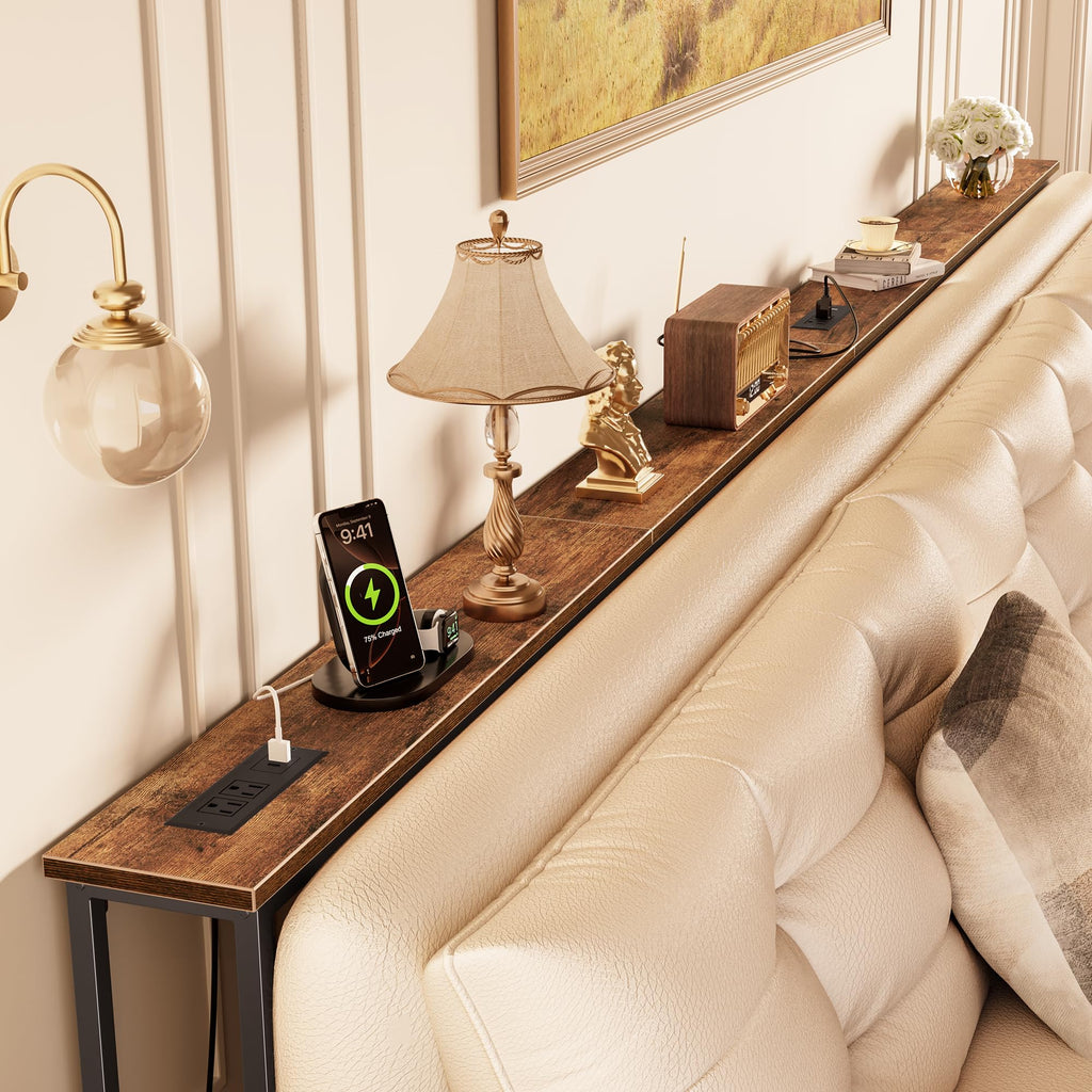 118 Inch Sofa Table with Power Outlets M2660
