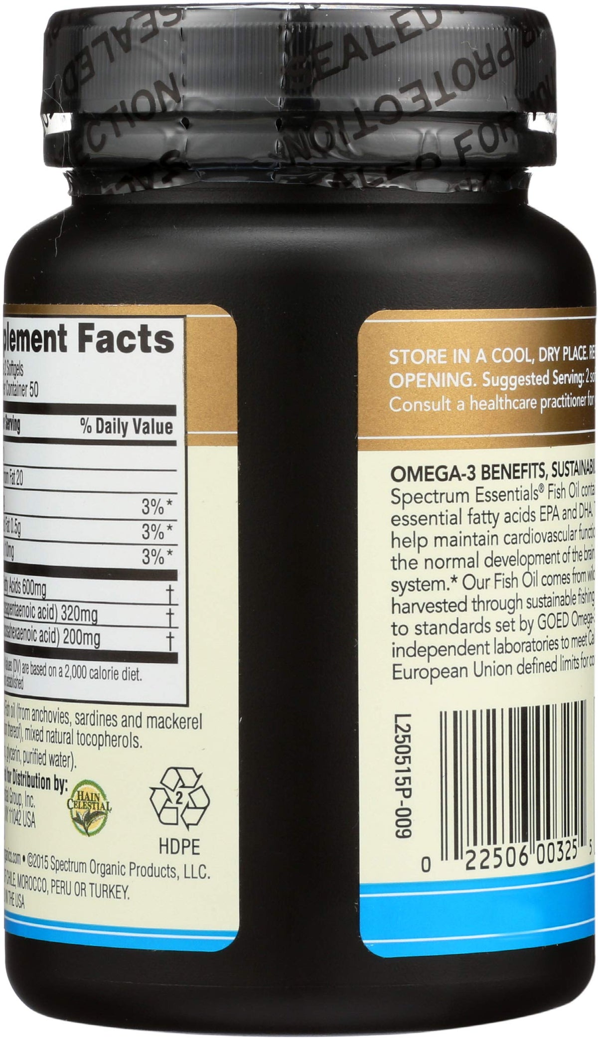 Fish Oil Omega-3 1000 mg 100 Count Softgels A6065