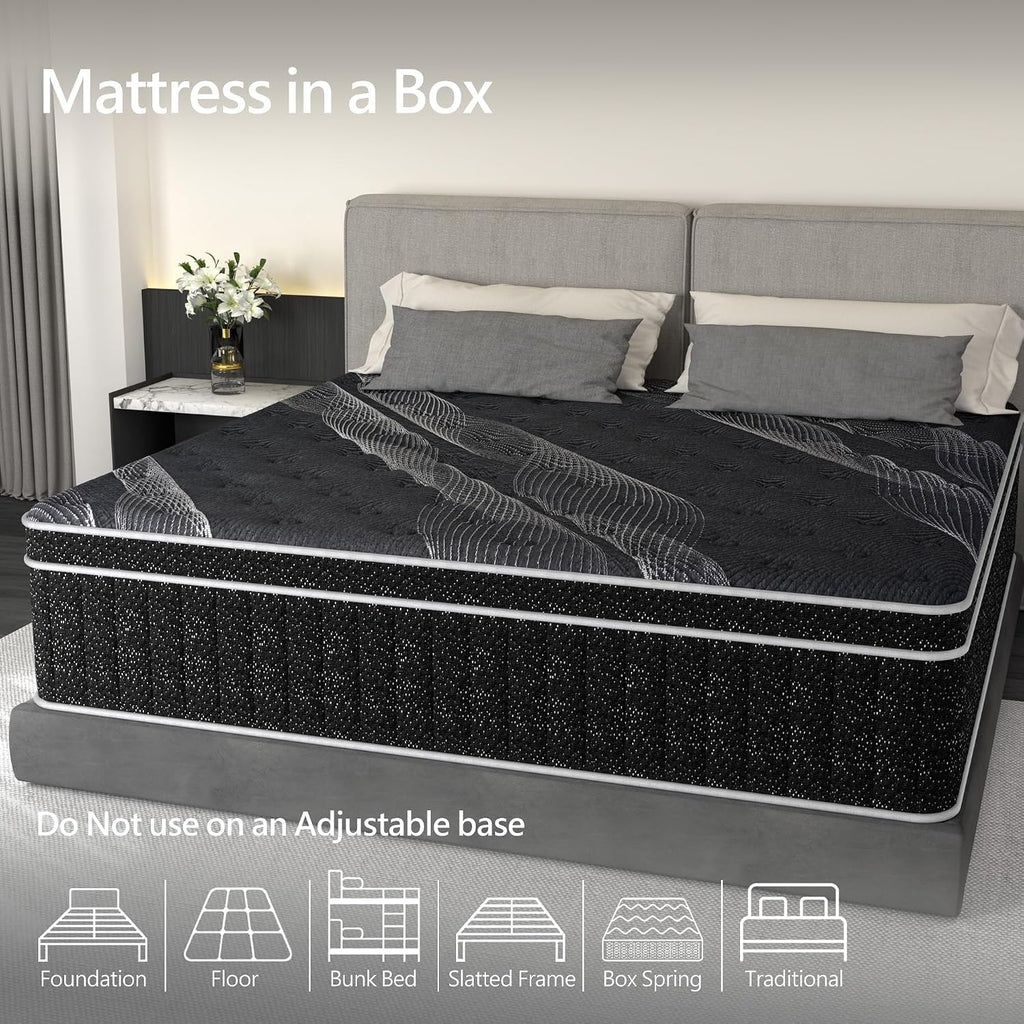 Full Size 12 inch Hybrid Memory Foam Mattress L57922