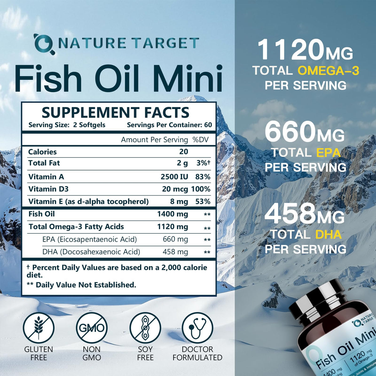 Fish Oil 1400 mg 120 Softgels S682
