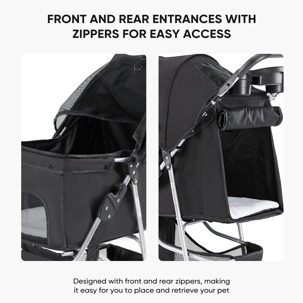 Foldable 3 Wheel Pet Stroller C8691