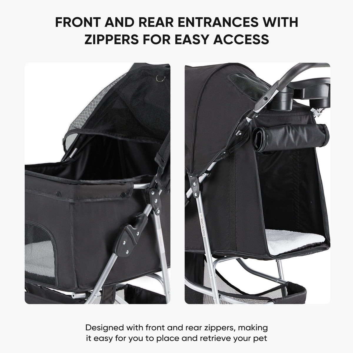 Foldable 3 Wheel Pet Stroller C8691