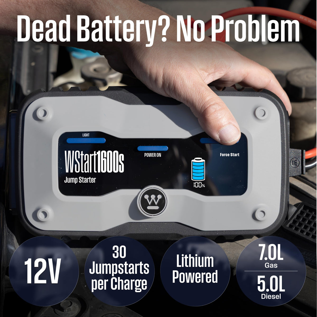 Portable Jump Starter & USB Power Bank 12V Car Battery Booster C513