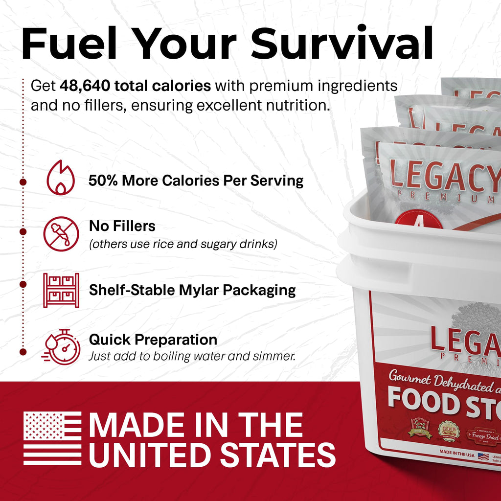 120 Serving Freeze Dried Emergency Food Supply Bucket K200