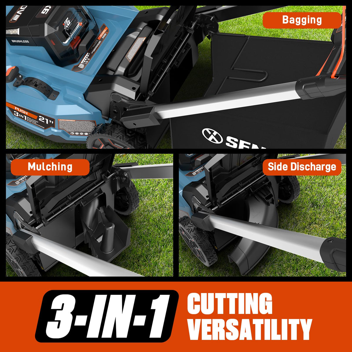 60 Volt Max 21-Inch Cordless Push Lawn Mower H399
