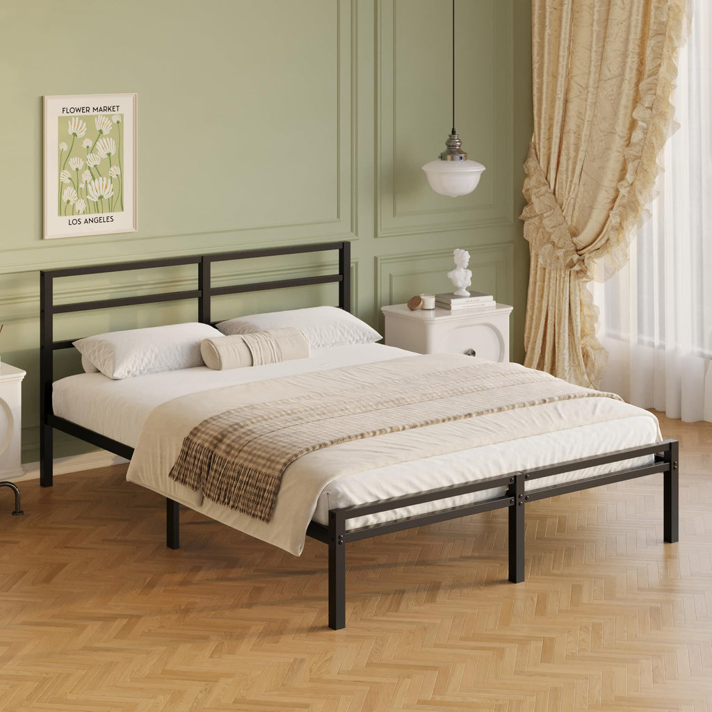 12 Inch Full Size Bed Frame with Headboard and Footboard P24202