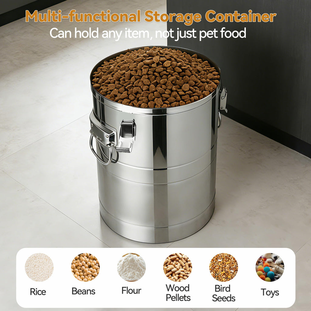 Stainless Steel Dog Food Storage Container with Scoop F8213