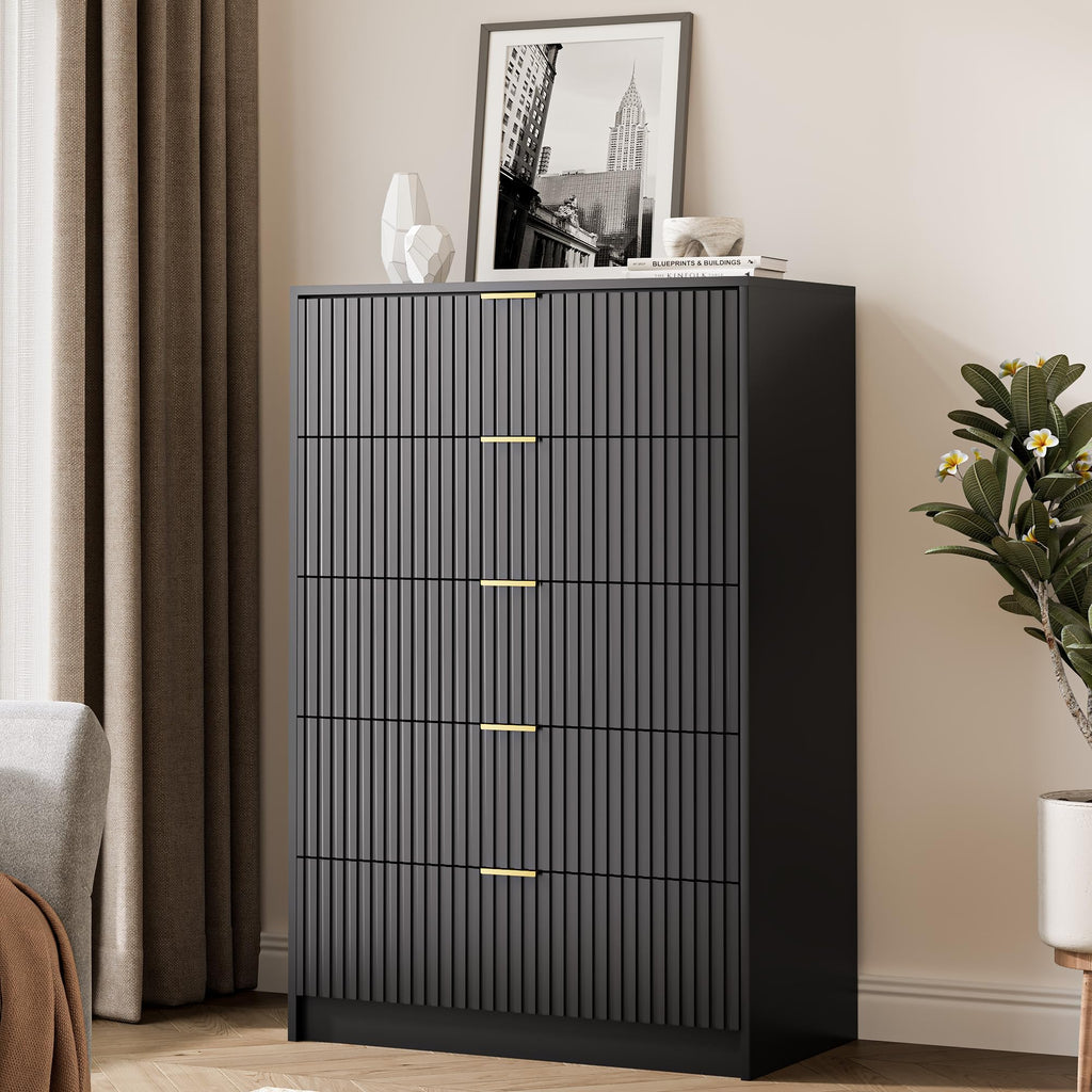 47" Tall Fluted 5-Drawer Dresser Z97794