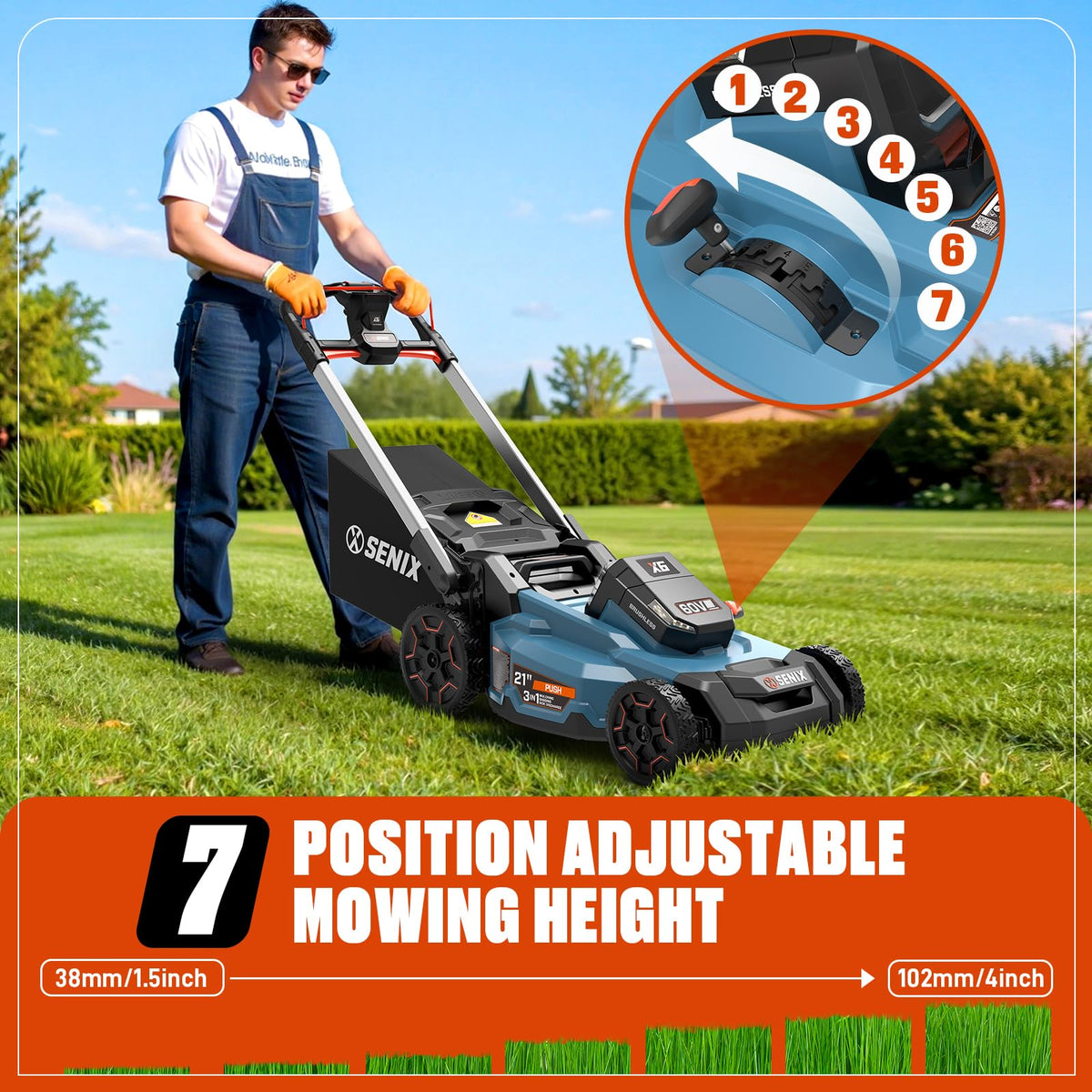 60 Volt Max 21-Inch Cordless Push Lawn Mower H399