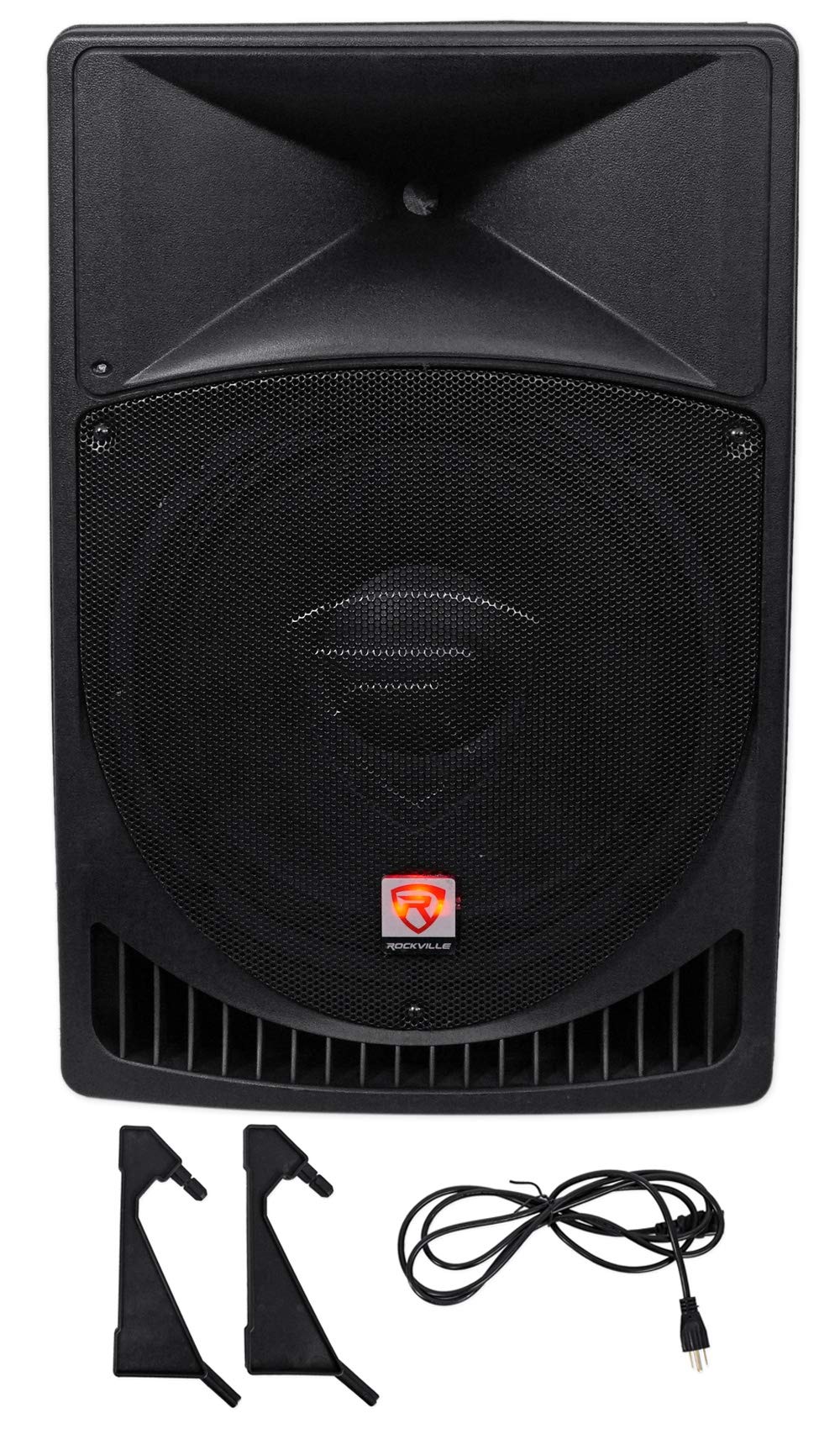 15" Powered PA Speakers 2-Pack with Mixer V89166