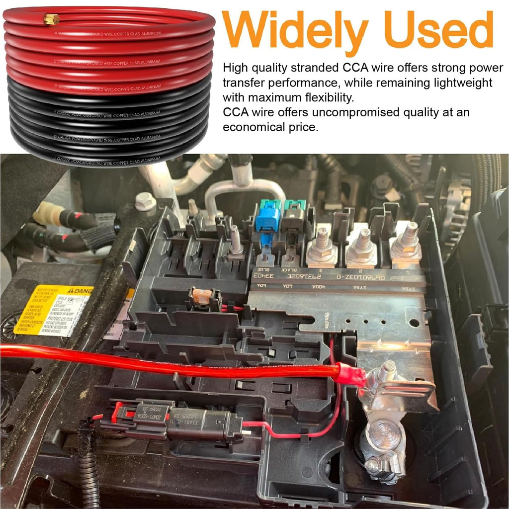 1/0 Gauge Battery Cable with Lugs E409