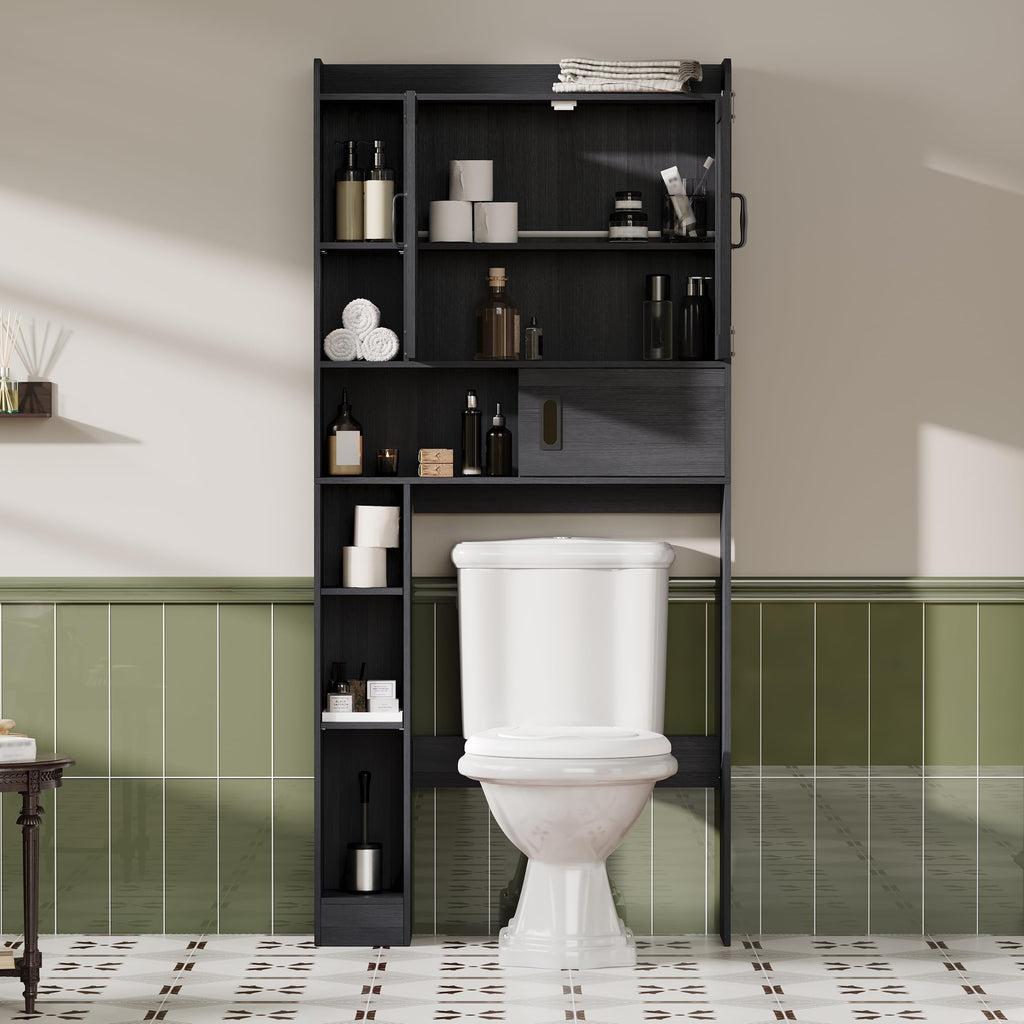 Over The Toilet Storage Cabinet with Sliding Door O2157